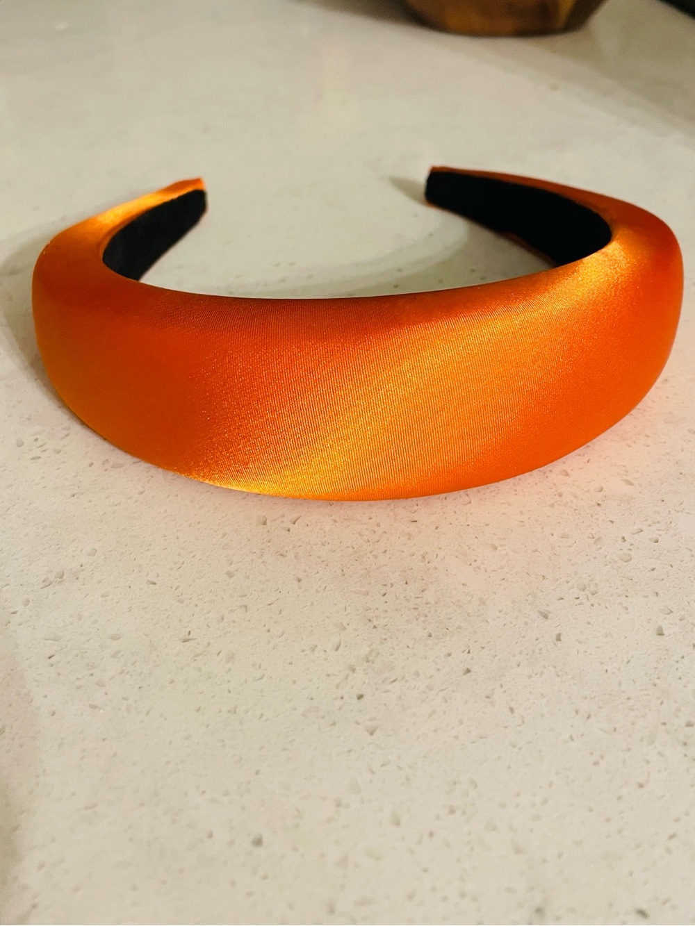 Orange Padded Satin Headband - Women Accessories